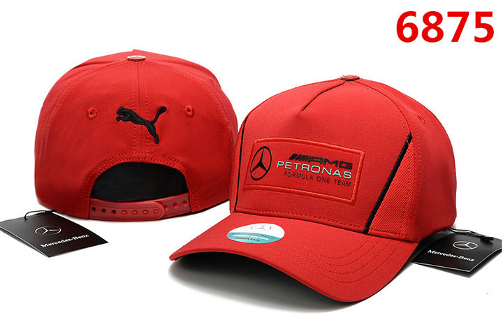 Casquette Mercedes AMG Petronas F1 Classique Chapeau de Soleil Réglable Anti-Soleil